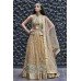 16003 GOLDEN ZOYA CRYSTAL WEDDING WEAR LEHENGA (five piece suit)